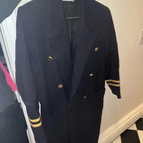 Dior Navy Blue Coat - Picture 2 of 5